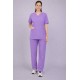 Premium Female Lilac Scrub Suits | V Neck | Polycotton, Stylish, Comfortable | Half Sleeves | Ideal For Health care Professionals | Sizes XS-2XL