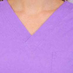Premium Female Lilac Scrub Suits | V Neck | Polycotton, Stylish, Comfortable | Half Sleeves | Ideal For Health care Professionals | Sizes XS-2XL