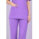 Premium Female Lilac Scrub Suits | V Neck | Polycotton, Stylish, Comfortable | Half Sleeves | Ideal For Health care Professionals | Sizes XS-2XL