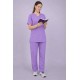 Premium Female Lilac Scrub Suits | V Neck | Polycotton, Stylish, Comfortable | Half Sleeves | Ideal For Health care Professionals | Sizes XS-2XL