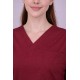 Premium Female Maroon Scrub Suits | V Neck | Polycotton, Stylish, Comfortable | Half Sleeves | Ideal For Health care Professionals | Sizes XS-2XL