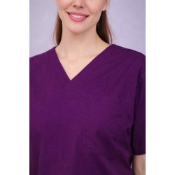 Premium Female Wine Scrub Suits | V Neck | Polycotton, Stylish, Comfortable | Half Sleeves | Ideal For Health care Professionals | Sizes XS-2XL