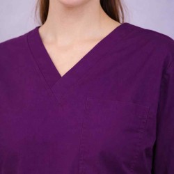 Premium Female Wine Scrub Suits | V Neck | Polycotton, Stylish, Comfortable | Half Sleeves | Ideal For Health care Professionals | Sizes XS-2XL