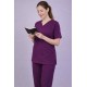 Premium Female Wine Scrub Suits | V Neck | Polycotton, Stylish, Comfortable | Half Sleeves | Ideal For Health care Professionals | Sizes XS-2XL