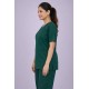 Premium Female Bottle Green Scrub Suits | V Neck | Polycotton, Stylish, Comfortable | Half Sleeves | Ideal For Health care Professionals | Sizes XS-2XL
