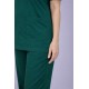 Premium Female Bottle Green Scrub Suits | V Neck | Polycotton, Stylish, Comfortable | Half Sleeves | Ideal For Health care Professionals | Sizes XS-2XL