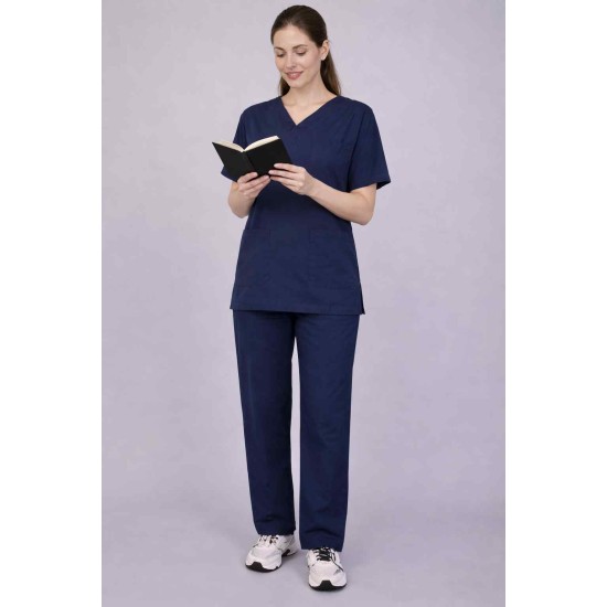 Premium Female Bottle Green Scrub Suits | V Neck | Polycotton, Stylish, Comfortable | Half Sleeves | Ideal For Health care Professionals | Sizes XS-2XL