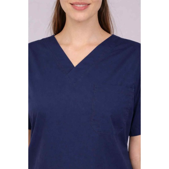 Premium Female Bottle Green Scrub Suits | V Neck | Polycotton, Stylish, Comfortable | Half Sleeves | Ideal For Health care Professionals | Sizes XS-2XL