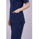 Premium Female Bottle Green Scrub Suits | V Neck | Polycotton, Stylish, Comfortable | Half Sleeves | Ideal For Health care Professionals | Sizes XS-2XL