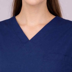 Premium Female Ocean Blue Scrub Suits | V Neck | Polycotton, Stylish, Comfortable | Half Sleeves | Ideal For Health care Professionals | Sizes XS-2XL