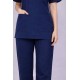 Premium Female Ocean Blue Scrub Suits | V Neck | Polycotton, Stylish, Comfortable | Half Sleeves | Ideal For Health care Professionals | Sizes XS-2XL