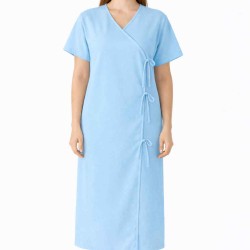 Hangerage Sky Blue Front-Open Patient Gown | Unisex | Free Size | Comfortable, Accessible, and Durable