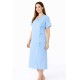 Hangerage Sky Blue Front-Open Patient Gown | Unisex | Free Size | Comfortable, Accessible, and Durable