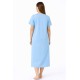 Hangerage Sky Blue Front-Open Patient Gown | Unisex | Free Size | Comfortable, Accessible, and Durable