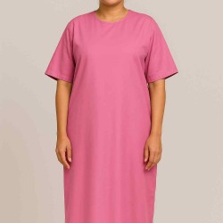 Hangerage Pink Back-Open Patient Gown | Unisex | Free Size | Comfortable, Accessible, and Durable