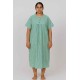 Hangerage Patient Gown (Maxi) | Green Checkered Cotton | Free Size