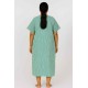 Hangerage Patient Gown (Maxi) | Green Checkered Cotton | Free Size