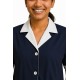Hangerage Navy Staff Apron | Unisex_3-Pocket Apron | Half Sleeves | V Neck | style with White collar | Comfortable | Durable | Uniform for Medical Professionals (Staff & Nursing)