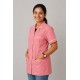 Hangerage Pink Staff Apron | Unisex_3-Pocket Apron | Half Sleeves | V Neck | style with White Pipine | Comfortable | Durable | Uniform for Medical Professionals (Staff & Nursing)