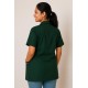 Hangerage Bottle Green Staff Apron | Unisex_3-Pocket Apron | Half Sleeves | V Neck | Comfortable | Durable | Uniform for Medical Professionals (Staff & Nursing)