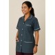Hangerage Grey Staff Apron | Unisex_3-Pocket Apron | Half Sleeves | V Neck | style with White Pipine | Comfortable | Durable | Uniform for Medical Professionals (Staff & Nursing)