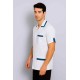 Hangerage White Staff Apron | Unisex_3-Pocket Apron | Half Sleeves | V Neck | style with Contrast teel blue Strip | Comfortable | Durable | Uniform for Medical Professionals (Staff & Nursing)