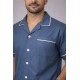 Hangerage Male Staff Dress | Polycotton, Stylish, Comfortable | Half Sleeves | Style with White Pipine | Ideal For Health care Professionals | Color (Grey)  Sizes S - XXL