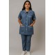 Hangerage Female Staff Dress | Polycotton, Stylish, Comfortable | Half Sleeves | Style with White Pipine | Ideal For Health care Professionals | Color (Grey) Sizes XS - XXL