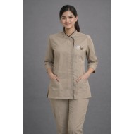 Hangerage Beige Male Staff Uniform Set – Polycotton Shirt &  Pant | Size (S-2XL)