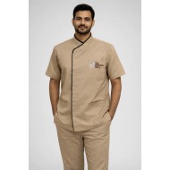 Hangerage Beige Male Staff Uniform Set – Polycotton Shirt &  Pant | Size (S-2XL)