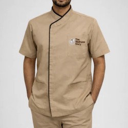 Hangerage Beige Male Staff Uniform Set – Polycotton Shirt &  Pant | Size (S-2XL)