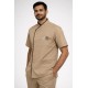 Hangerage Beige Male Staff Uniform Set – Polycotton Shirt &  Pant | Size (S-2XL)