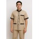 Hangerage Male Staff Uniform Set – Beige Polycotton Shirt & Trouser | Size (S-2XL)