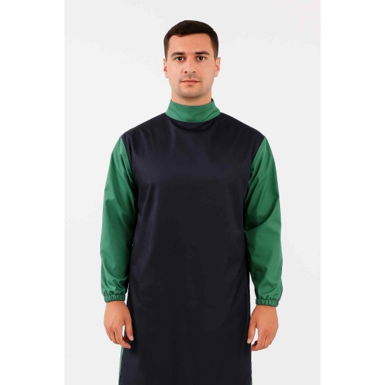 Full Tafta Surgeon Gown – Full Sleeves with Elasticated Cuffs | Medical OT Protective Wear | Free Size