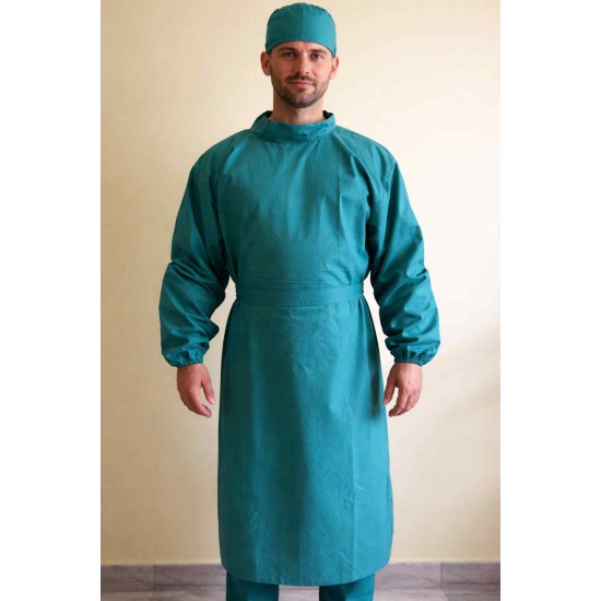 Surgeon Gown (OT Dress) with Surgeon Cap