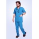 Hangerage Doctor Scrub Suit Teel Blue _Half Sleeves -Unisex