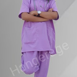 TRENDY  SCRUB SUIT |FEMALE | NAVY BLUE  COLOR | V  NECK |FABRIC POLY COTTON