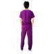 Hangerage Doctor Scrub Suit | Wine Color | 4-Pockets Scrub Suit | Half Sleeves | V Neck | Unisex