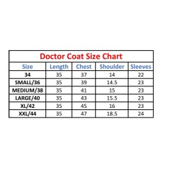  Hangerage  Doctor Coat | Unisex | Stylish, Comfortable | Full Sleeves | Ideal For Health care Professionals | Sizes S - XXL