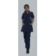 Hangerage Staff Dress || Unisex | Polycotton, Stylish, Comfortable | Half Sleeves | Style with White Pipine | Ideal For Health care Professionals | Color (Navy Blue) Sizes S - XXL