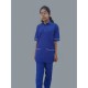 Hangerage Staff Dress || Unisex | Polycotton, Stylish, Comfortable | Half Sleeves | Style with White Pipine | Ideal For Health care Professionals | Color (Royal Blue) Sizes XS - XXXL