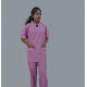 Hangerage Staff Dress || Unisex | Polycotton, Stylish, Comfortable | Half Sleeves | Style with White Pipine | Ideal For Health care Professionals | Color (Pink) Sizes XS - XXXL