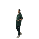 Hangerage Staff Dress || Unisex | Polycotton, Stylish, Comfortable | Half Sleeves | Style with White Pipine | Ideal For Health care Professionals | Color (Bottle Green) Sizes S - XXL