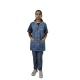 Hangerage Staff Dress || Unisex | Polycotton, Stylish, Comfortable | Half Sleeves | Style with White Pipine | Ideal For Health care Professionals | Color (Grey) Sizes S - XXL