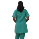 Hangerage Staff Dress || Unisex | Polycotton, Stylish, Comfortable | Half Sleeves | Style with White Pipine | Ideal For Health care Professionals | Color (Medical Green) Sizes S - XXL