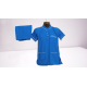 Hangerage Staff Dress | Unisex | Polycotton, Stylish, Comfortable | Half Sleeves | Style with White Pipine | Ideal For Health care Professionals | Color (Sky Blue) Sizes XS - 3XL