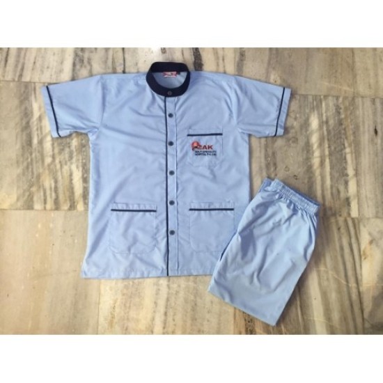 MALE STAFF DRESS -POLYSTER /COTTON FABRIC-LIGHT BLUE