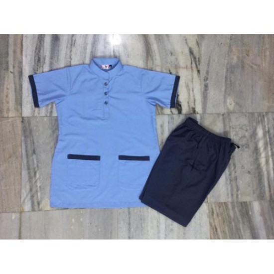 STAFF DRESS-UNISEX -SKY BLUE AND GREY