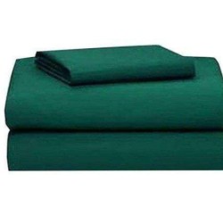 Hangerage Hospital Cotton Bedsheet | Green Bedsheet (60"x90") with One Pillow Cover (18"x27") Pack Of 2