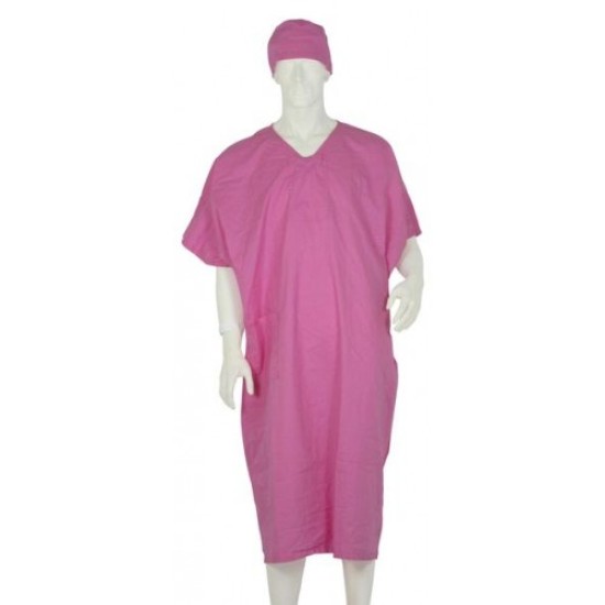 PATIENT GOWN(PINK) BACK OPEN